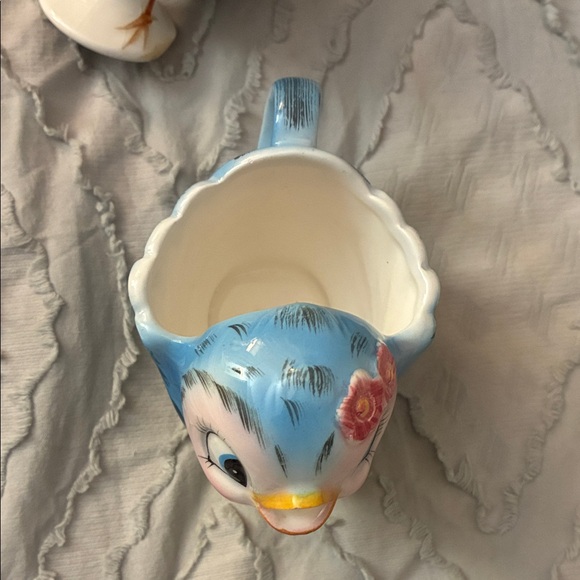 Vintage Geo Lefton Whimsical Blue and Yellow Bird Figurine Set - Picture 3 of 9